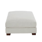 Lot de 2 poufs en velours côtelé