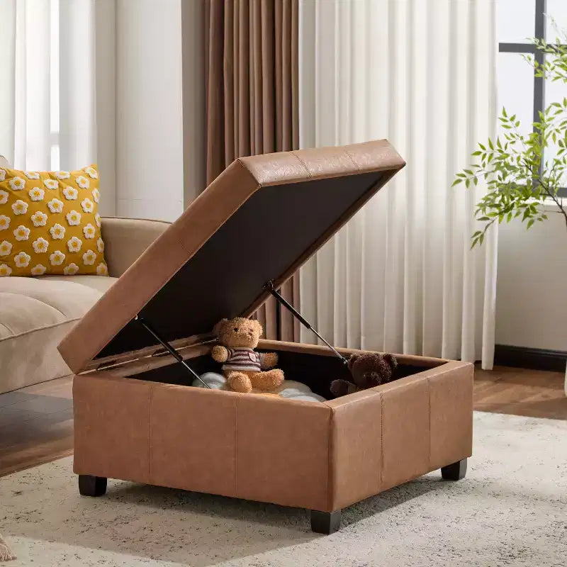 Christopher Knight Home Carlsbad - Pouf de rangement contemporain capitonné