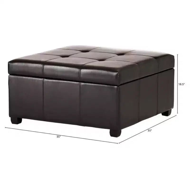 Christopher Knight Home Carlsbad - Pouf de rangement contemporain capitonné