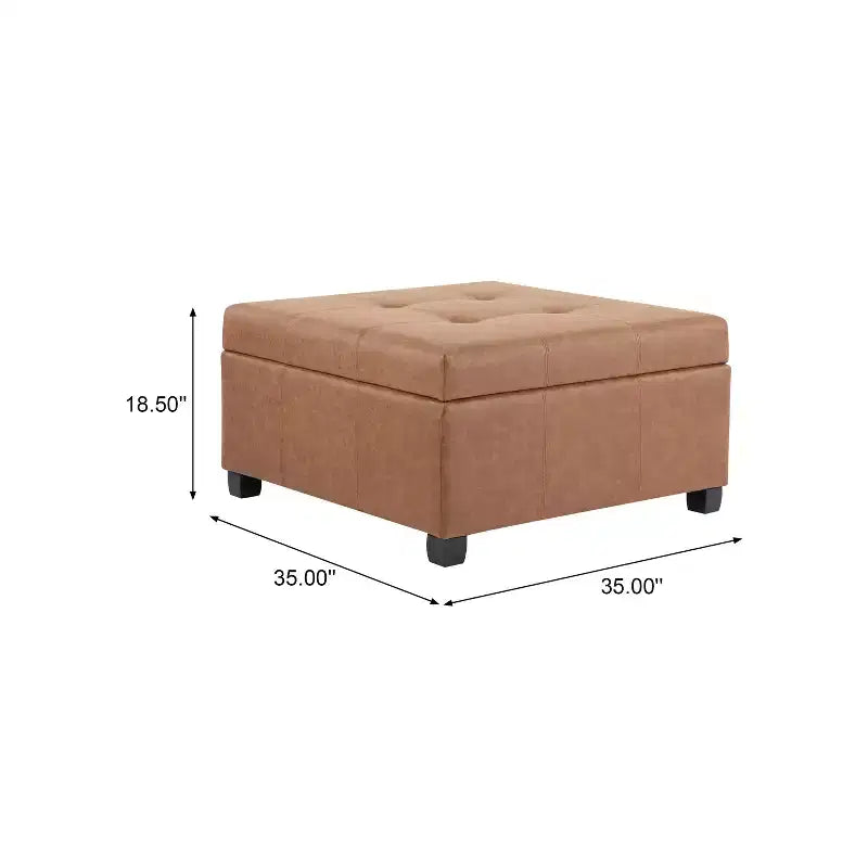 Christopher Knight Home Carlsbad - Pouf de rangement contemporain capitonné