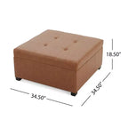 Christopher Knight Home Carlsbad - Pouf de rangement contemporain capitonné