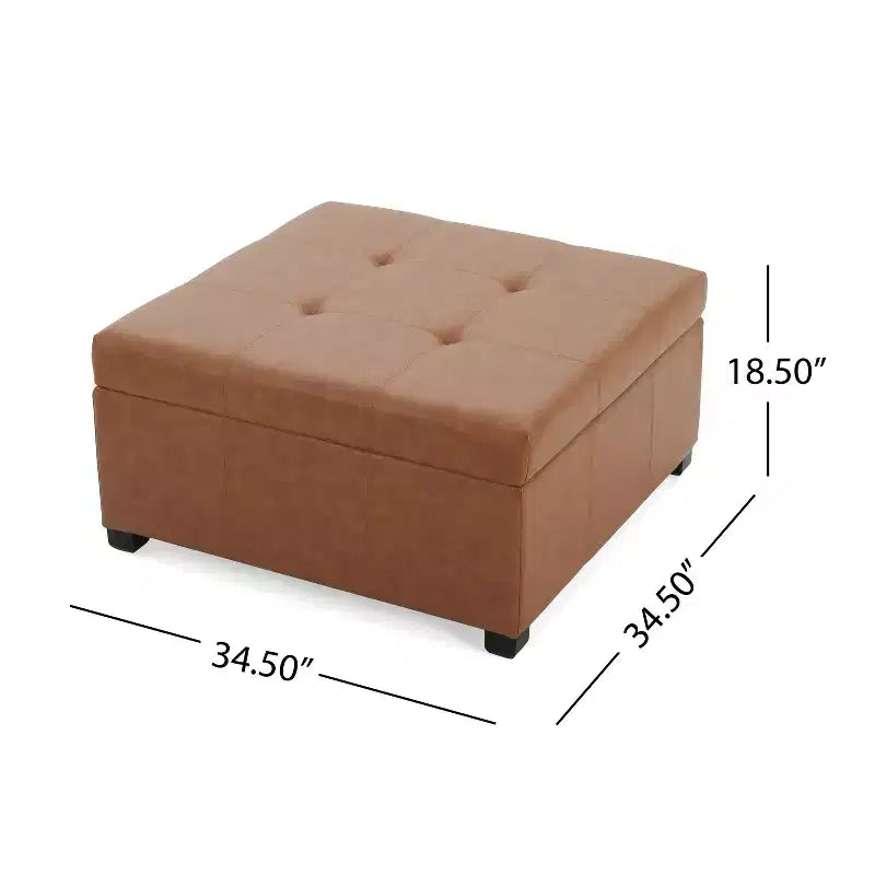 Christopher Knight Home Carlsbad - Pouf de rangement contemporain capitonné