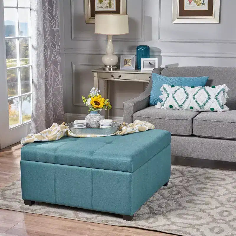Christopher Knight Home Carlsbad - Pouf de rangement contemporain capitonné