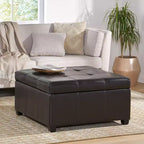 Christopher Knight Home Carlsbad - Pouf de rangement contemporain capitonné