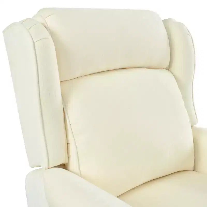 Fauteuil inclinable 30W à oreilles et pieds en bois en forme de calebasse - ModernLuxe