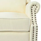 Fauteuil inclinable 30W à oreilles et pieds en bois en forme de calebasse - ModernLuxe