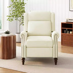 Fauteuil inclinable 30W à oreilles et pieds en bois en forme de calebasse - ModernLuxe