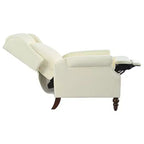 Fauteuil inclinable 30W à oreilles et pieds en bois en forme de calebasse - ModernLuxe