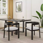 Chaises de salle à manger GDFStudio Vande en bois tapissé de tissu (lot de 2)