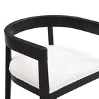 Chaises de salle à manger GDFStudio Vande en bois tapissé de tissu (lot de 2)