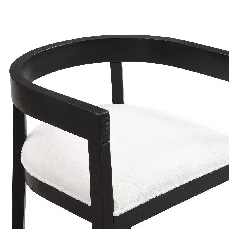 Chaises de salle à manger GDFStudio Vande en bois tapissé de tissu (lot de 2)