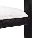 Chaises de salle à manger GDFStudio Vande en bois tapissé de tissu (lot de 2)