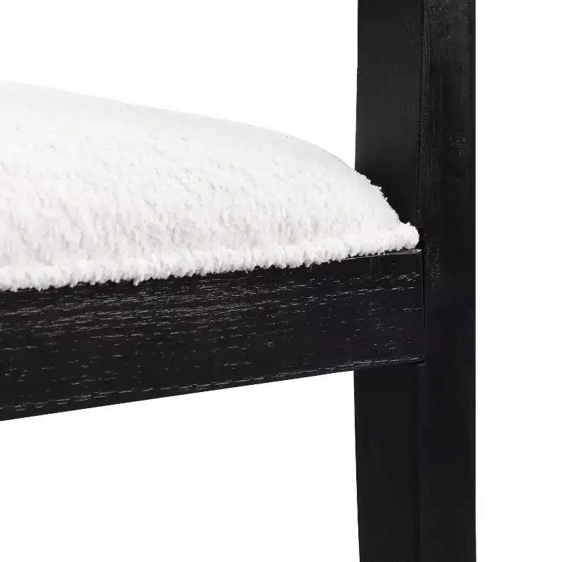 Chaises de salle à manger GDFStudio Vande en bois tapissé de tissu (lot de 2)