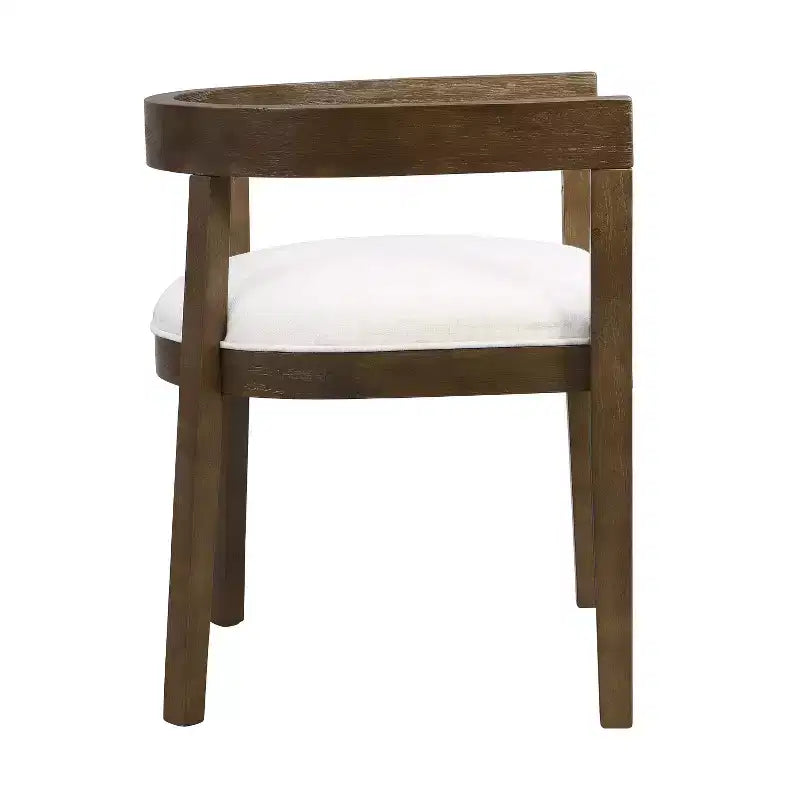 Chaises de salle à manger GDFStudio Vande en bois tapissé de tissu (lot de 2)
