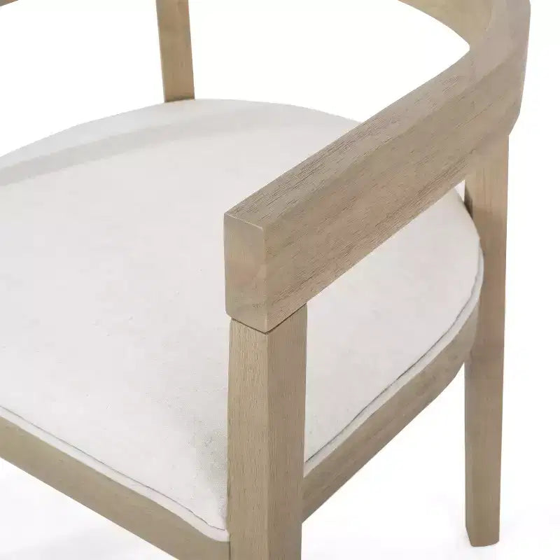 Chaises de salle à manger GDFStudio Vande en bois tapissé de tissu (lot de 2)