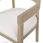 Chaises de salle à manger GDFStudio Vande en bois tapissé de tissu (lot de 2)