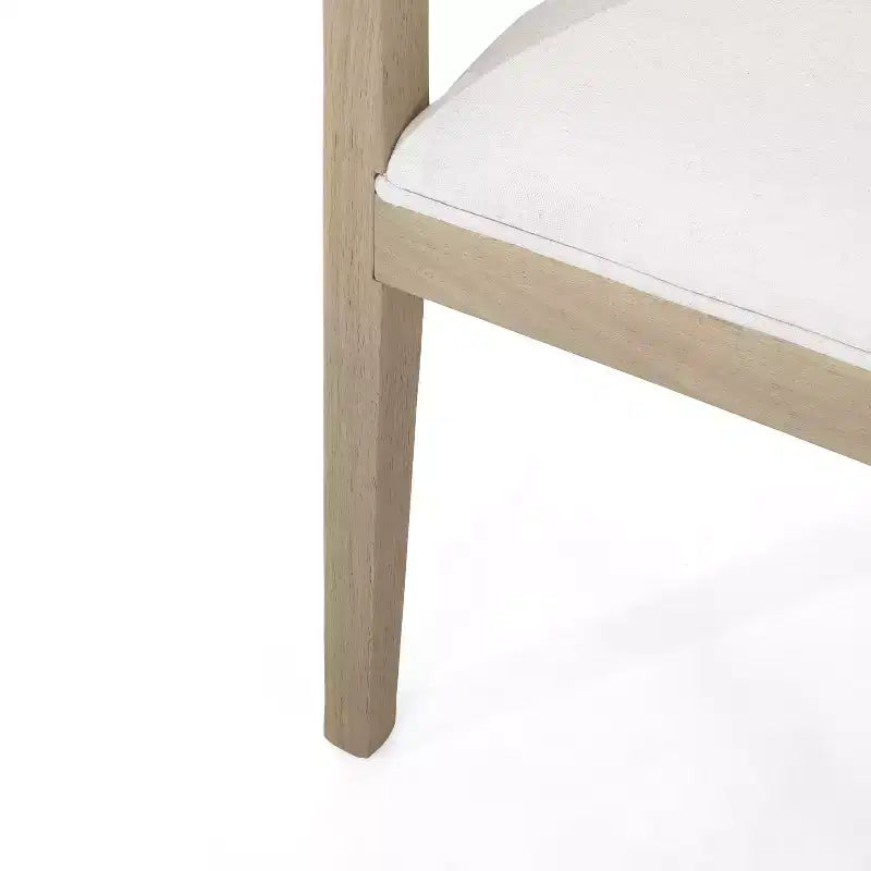 Chaises de salle à manger GDFStudio Vande en bois tapissé de tissu (lot de 2)