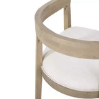 Chaises de salle à manger GDFStudio Vande en bois tapissé de tissu (lot de 2)
