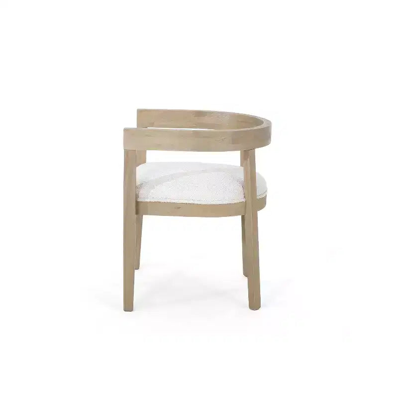 Chaises de salle à manger GDFStudio Vande en bois tapissé de tissu (lot de 2)