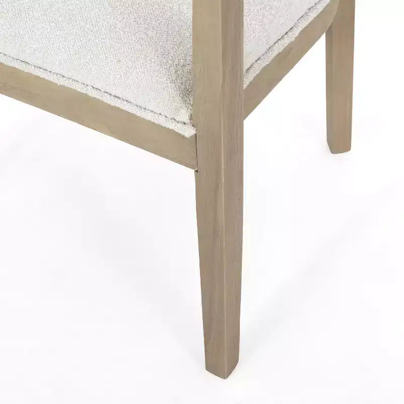 Chaises de salle à manger GDFStudio Vande en bois tapissé de tissu (lot de 2)