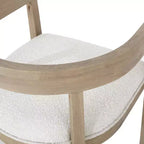 Chaises de salle à manger GDFStudio Vande en bois tapissé de tissu (lot de 2)