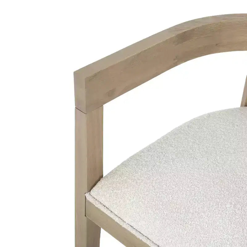 Chaises de salle à manger GDFStudio Vande en bois tapissé de tissu (lot de 2)