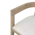 Chaises de salle à manger GDFStudio Vande en bois tapissé de tissu (lot de 2)