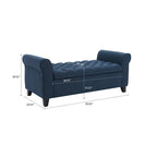 Banc de rangement capitonné moderne et élégant avec plateau relevable