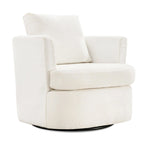 Ensemble de 2 chaises pivotantes modernes LUE BONA en chenille pour salon