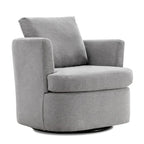 Ensemble de 2 chaises pivotantes modernes LUE BONA en chenille pour salon