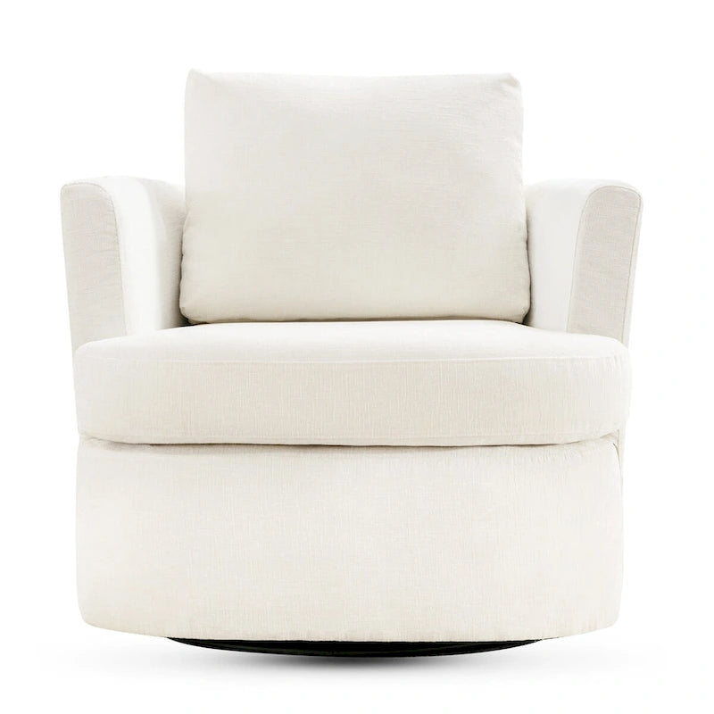 Ensemble de 2 chaises pivotantes modernes LUE BONA en chenille pour salon
