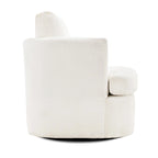 Ensemble de 2 chaises pivotantes modernes LUE BONA en chenille pour salon