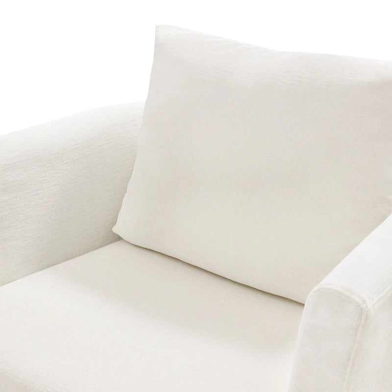 Ensemble de 2 chaises pivotantes modernes LUE BONA en chenille pour salon