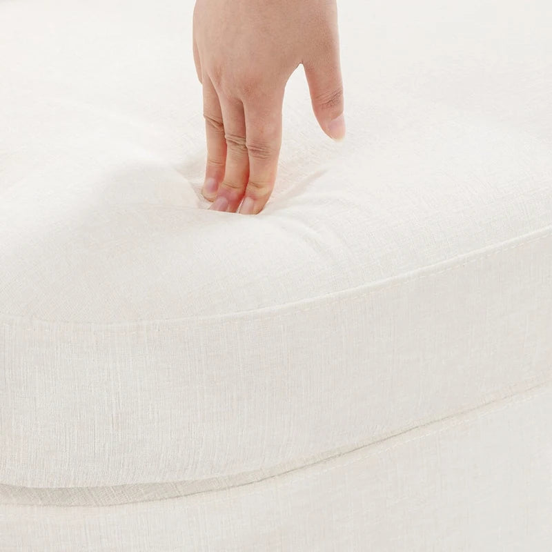Ensemble de 2 chaises pivotantes modernes LUE BONA en chenille pour salon