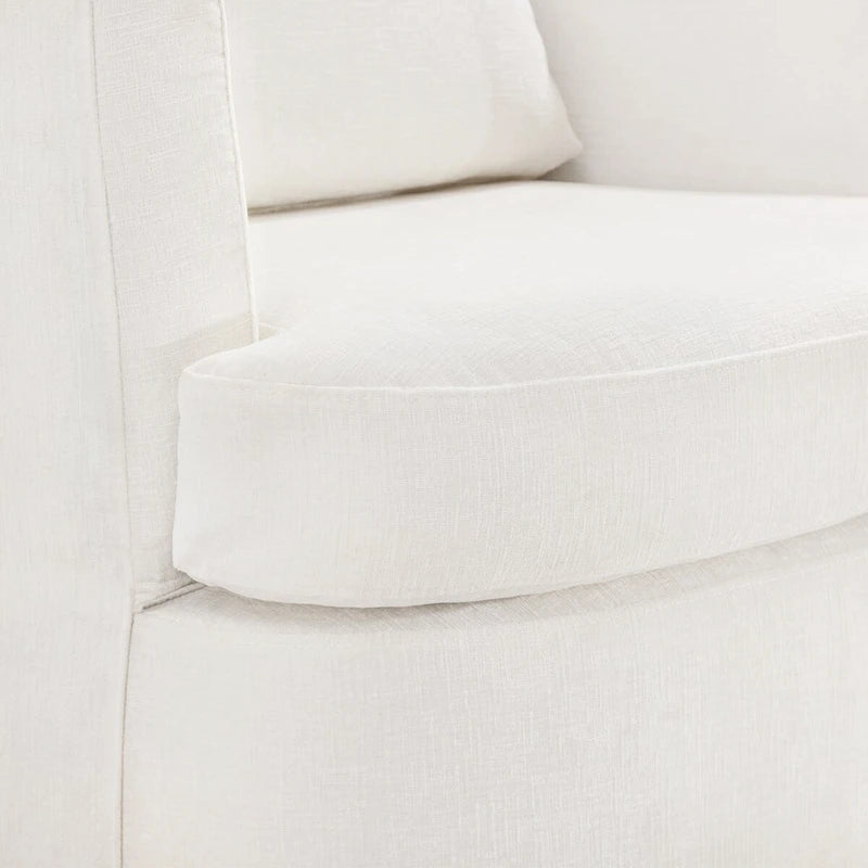 Ensemble de 2 chaises pivotantes modernes LUE BONA en chenille pour salon
