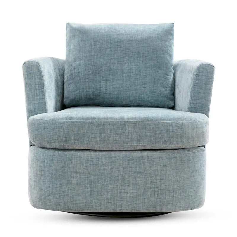 Ensemble de 2 chaises pivotantes modernes LUE BONA en chenille pour salon