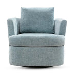 Ensemble de 2 chaises pivotantes modernes LUE BONA en chenille pour salon