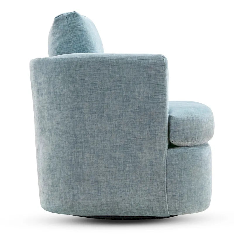 Ensemble de 2 chaises pivotantes modernes LUE BONA en chenille pour salon