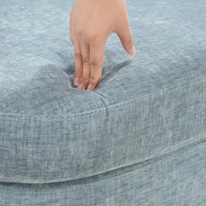 Ensemble de 2 chaises pivotantes modernes LUE BONA en chenille pour salon