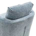 Ensemble de 2 chaises pivotantes modernes LUE BONA en chenille pour salon