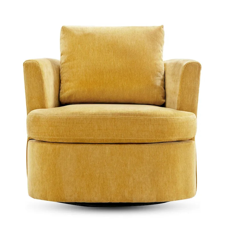 Ensemble de 2 chaises pivotantes modernes LUE BONA en chenille pour salon