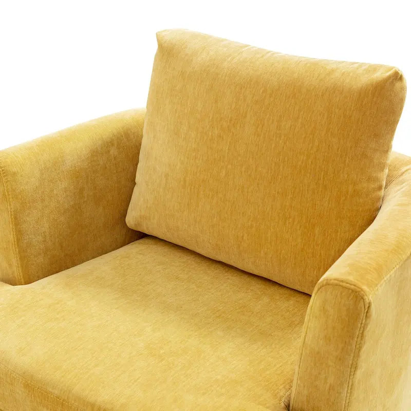Ensemble de 2 chaises pivotantes modernes LUE BONA en chenille pour salon