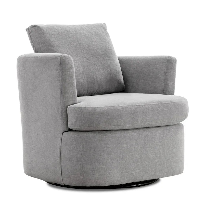 Ensemble de 2 chaises pivotantes modernes LUE BONA en chenille pour salon