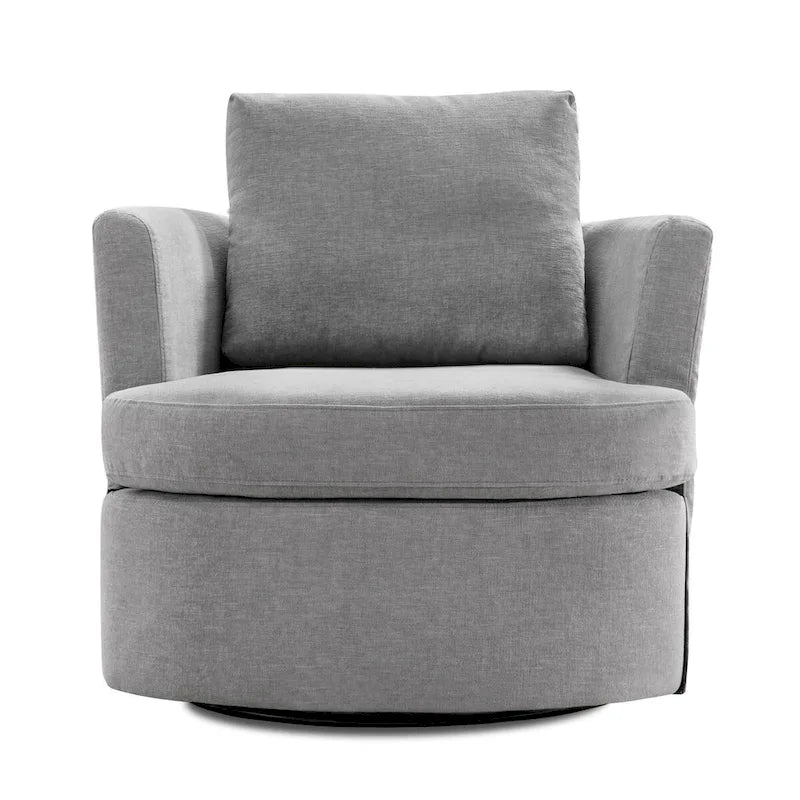 Ensemble de 2 chaises pivotantes modernes LUE BONA en chenille pour salon