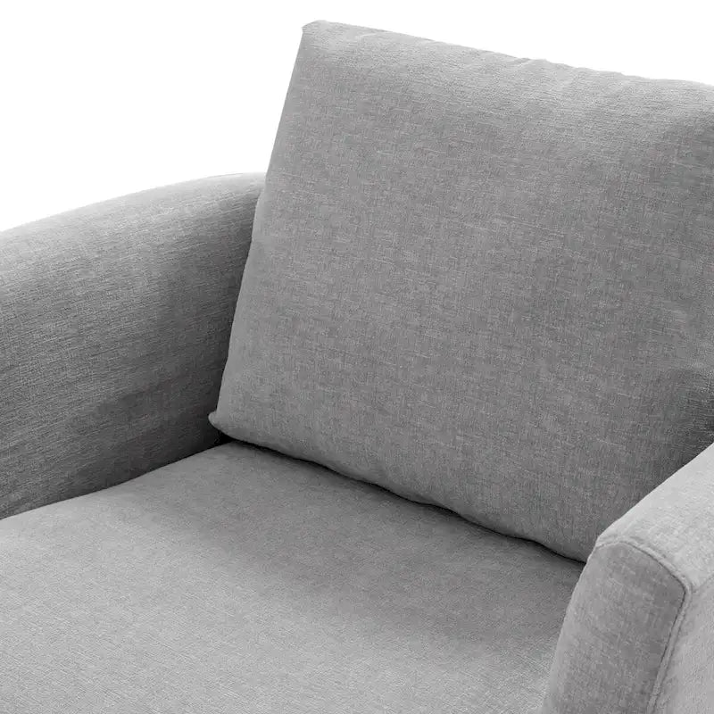 Ensemble de 2 chaises pivotantes modernes LUE BONA en chenille pour salon