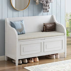 Banc de rangement multifonctionnel pour entrée