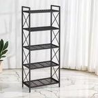 Étagère de rangement en métal à 5 niveaux, étagères de rangement, étagère de cuisine avec cadres latéraux et mailles serrées, 32 x 60 x 145,5 cm, pour entrée, cuisine