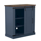Meuble TV compact de 32 po avec porte de grange, pour téléviseurs jusqu'à 40 po de largeur