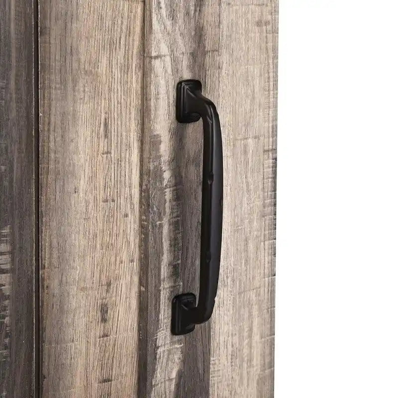 Meuble TV compact de 32 po avec porte de grange, pour téléviseurs jusqu'à 40 po de largeur