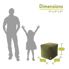 Pouffe Cube d'Intérieur Collection Villa Majestic Home Goods